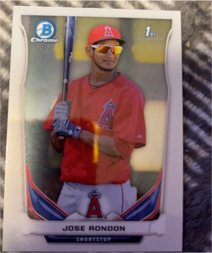 2014 Bowman Chrome #BCP15 Jose Rondon — front