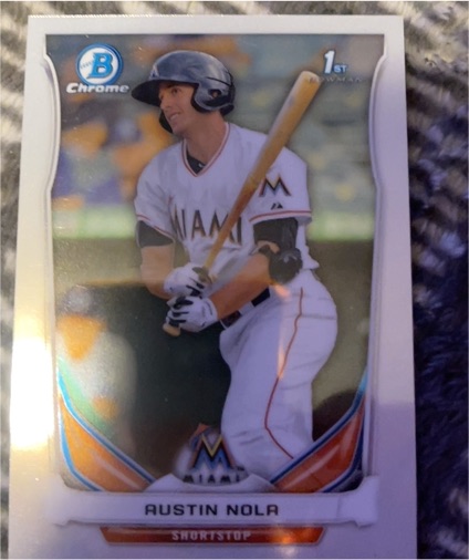 2014 Bowman Chrome #BCP61 Austin Nola — front