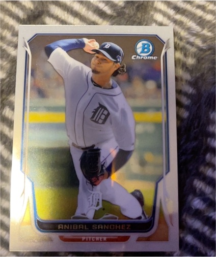 2014 Bowman Chrome #77 Anibal Sanchez — front