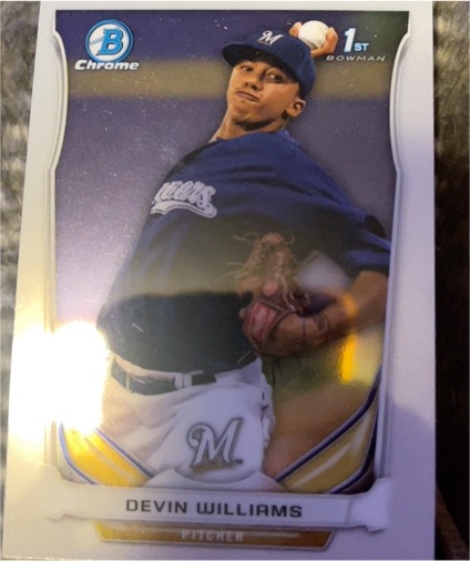 2014 Bowman Chrome #BCP49 Devin Williams — front