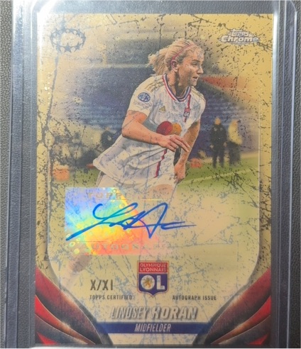 2023 Topps Chrome UEFA UWCL #X/XI Lindsey Horan — front
