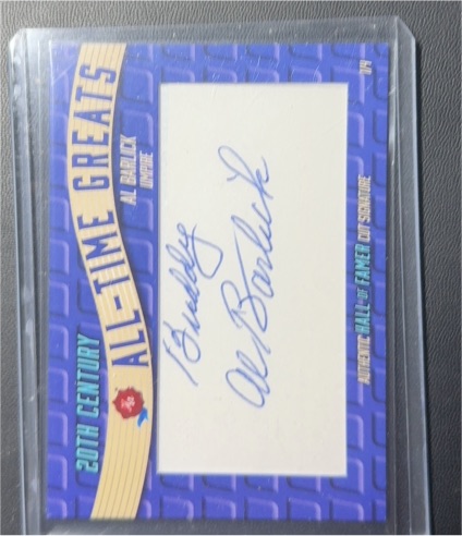 2024 Leaf 20th Century All-Time Greats Al Barlick Cut Signature — front