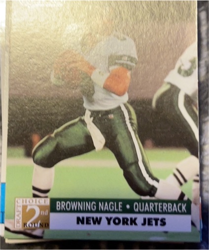 1991 Pro Set #263 Browning Nagle — front