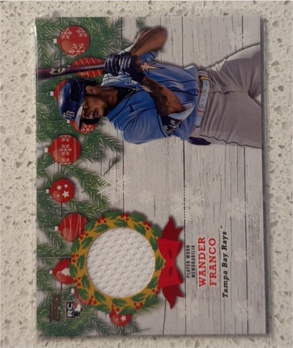 2022 Topps Holiday Mega Relic #WRC-WF Wander Franco — front