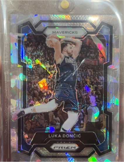 2023-24 Panini Prizm #110 Luka Dončić Ice Prizm — front
