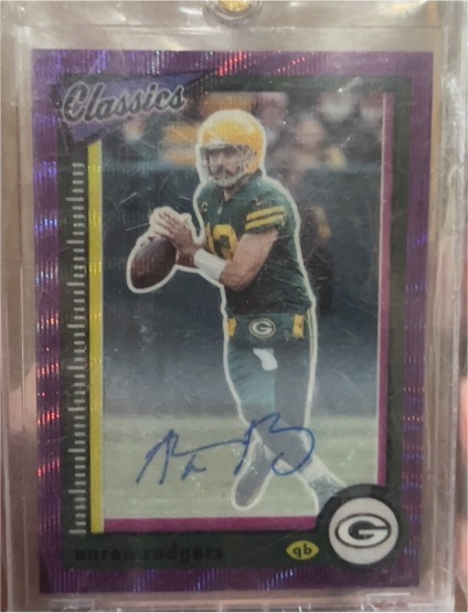 2022 Panini Classics Signatures Aaron Rodgers — front
