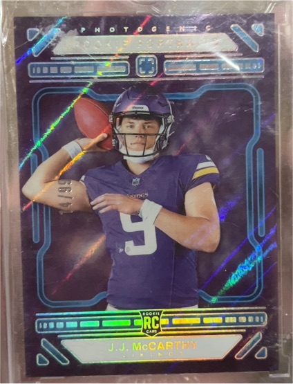 2024 Panini Photogenic #152 J.J. McCarthy Rookie Portrait — front