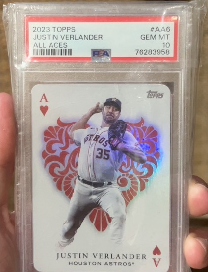 2023 Topps All Aces #AA-6 Justin Verlander — front