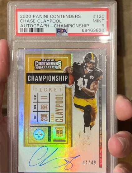 2020 Panini Contenders #120 Chase Claypool — front