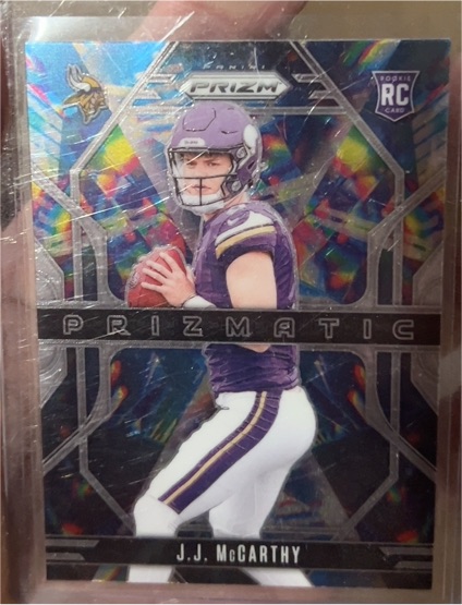 2024 Panini Prizm #8 J.J. McCarthy Prizmatic — front