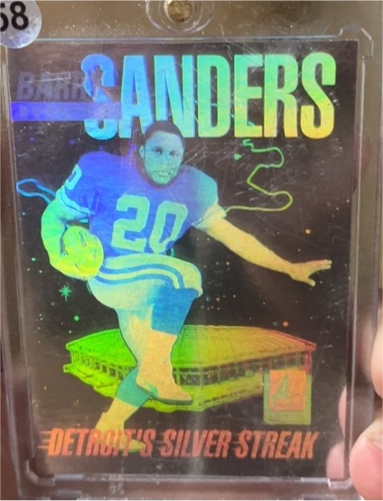 1991 Arena Holograms #4 Barry Sanders — front