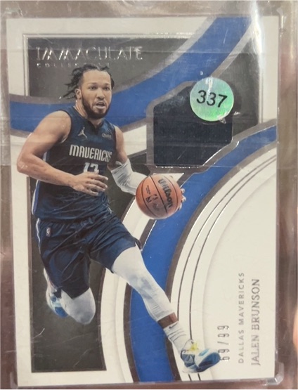 2020-21 Panini Immaculate #337 Jalen Brunson — front