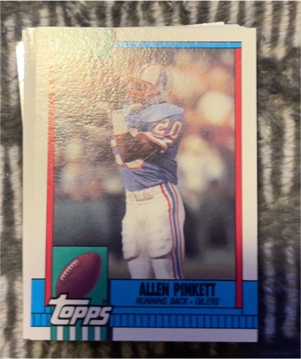 1990 Topps #221 Allen Pinkett — front