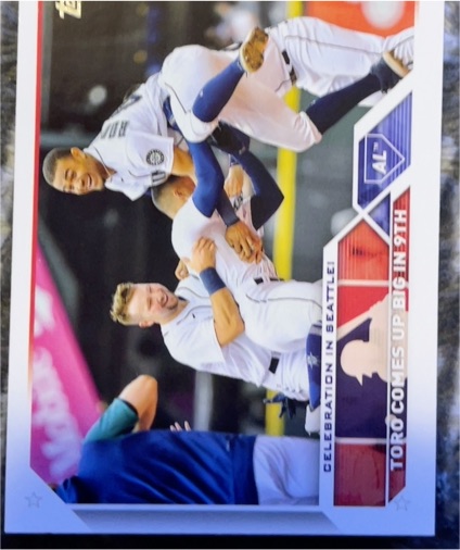 2023 Topps #174 Celebration in Seattle! Julio Rodriguez — front