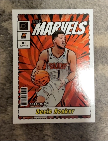 2023-24 Panini Donruss Net Marvels #1 Devin Booker — front