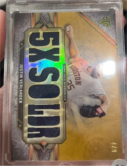 2024 Topps Triple Threads 5X AL SS Justin Verlander — front