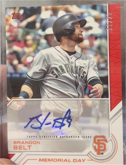2017 Topps Salute #TSA-BA Brandon Belt — front