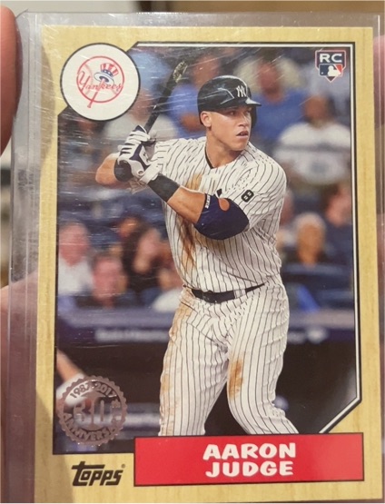 2022 Topps Update Series - 1987 Topps Baseball #87TBU-32 Aaron Judge — front