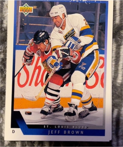 1993-94 Upper Deck #130 Jeff Brown — front