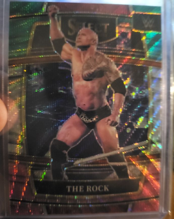 2022 Panini Select WWE #20 The Rock — front