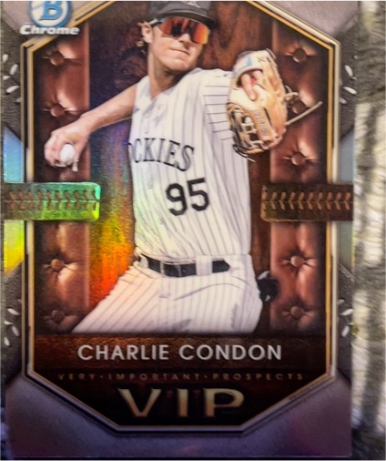2025 Bowman Chrome #VIP-9 Charlie Condon — front