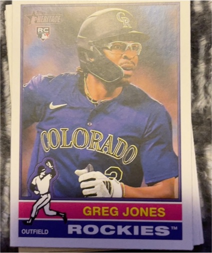 2025 Topps Heritage #392 Greg Jones — front