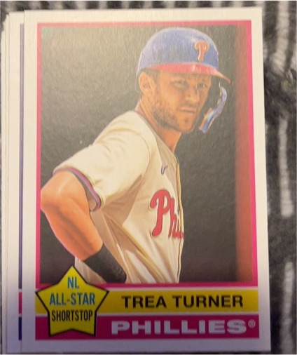 2025 Topps Heritage #48 Trea Turner Philadelphia Phillies — front