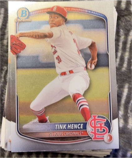2025 Bowman Chrome Prospects #BCP-101 Tink Hence — front