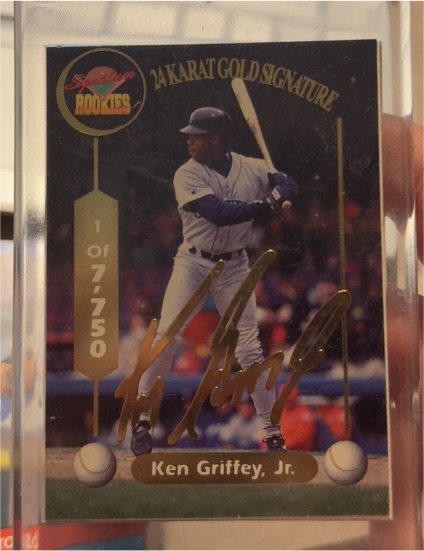 1994 Signature Rookies 24 Karat Gold Signature #S2 Ken Griffey Jr. — front