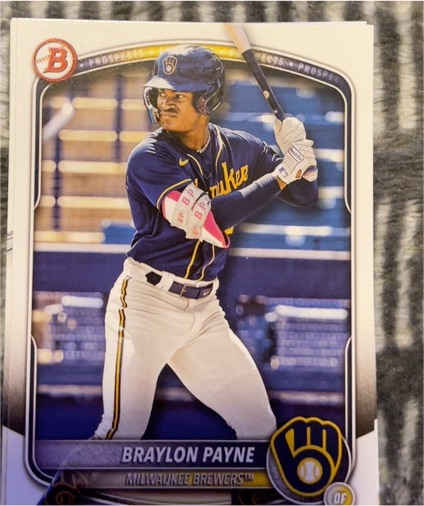 2025 Bowman Prospects #BP-148 Braylon Payne — front