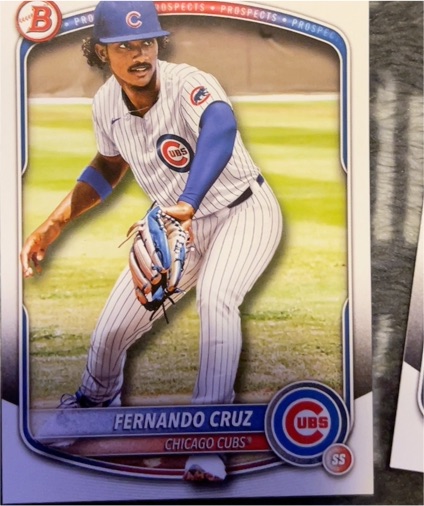 2025 Bowman #BP-110 Fernando Cruz — front