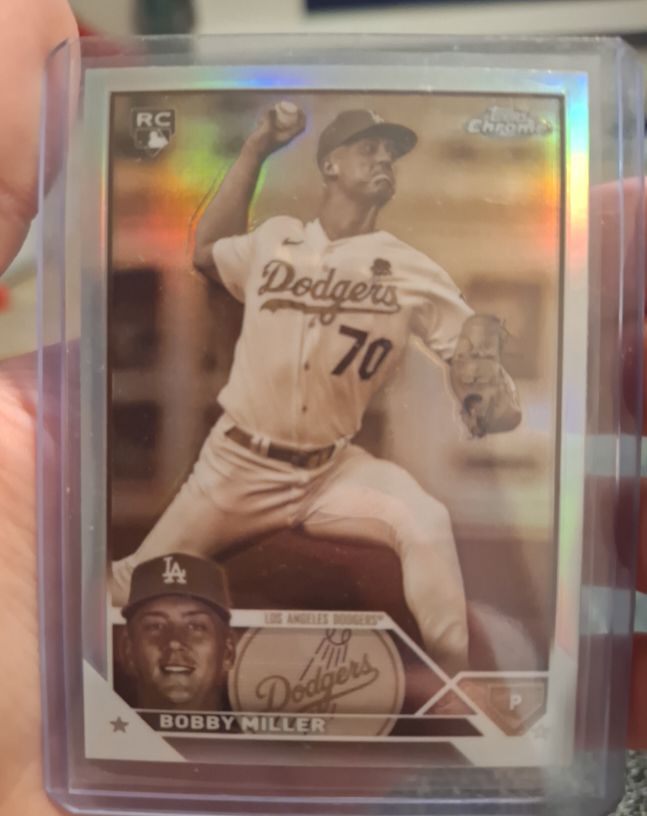 2023 Topps Chrome Update #USC192 Bobby Miller RC Sepia Refractor — front