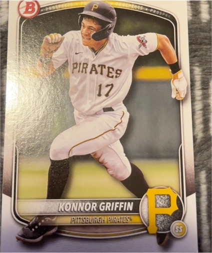 2025 Bowman Chrome Prospects #BCP-86 Konnor Griffin — front
