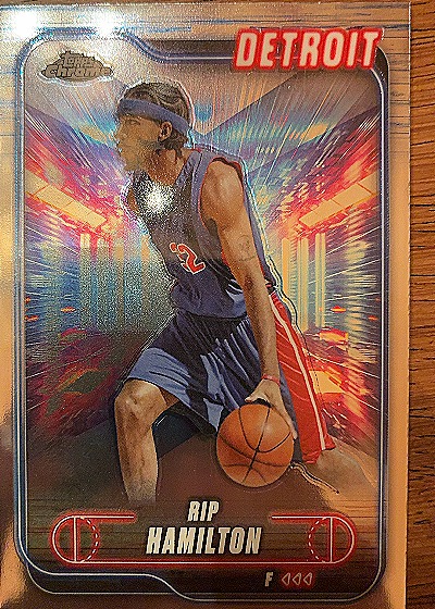 2004 Topps Chrome Rip Hamilton Detroit Pistons — front