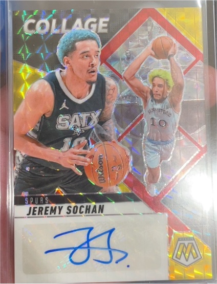 2024-25 Panini Mosaic Collage Jeremy Sochan — front