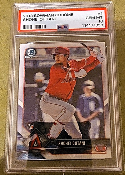2018 Bowman Chrome #1 Shohei Ohtani — front