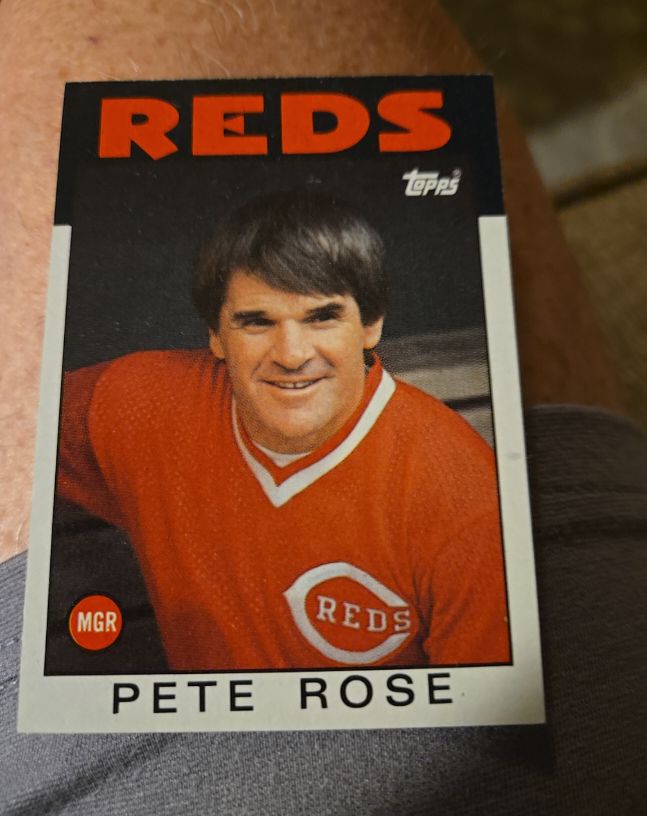 1986 Topps #741 Pete Rose — front