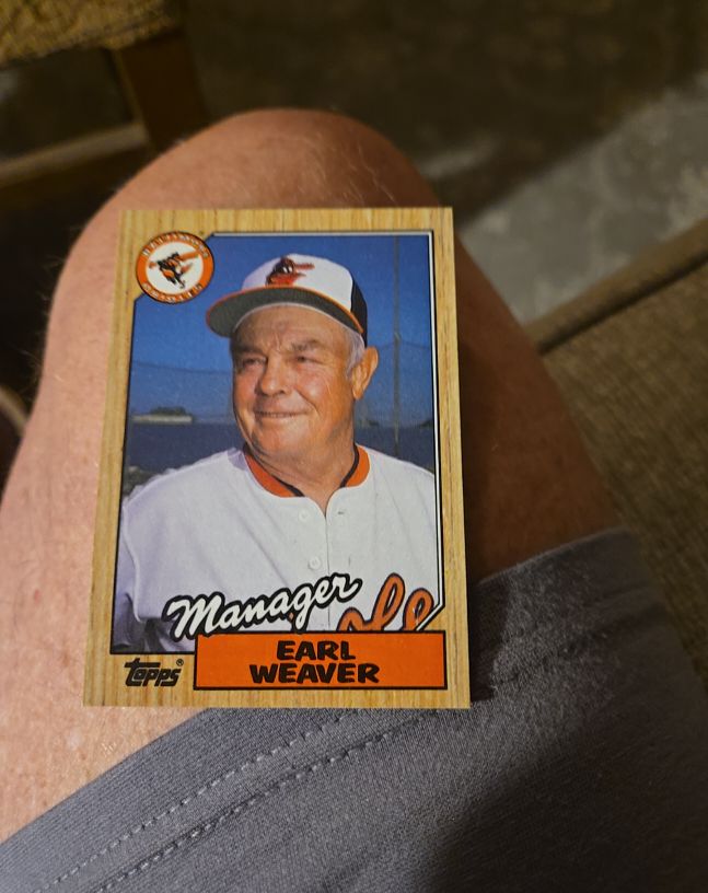 1987 Topps #568 Earl Weaver — front