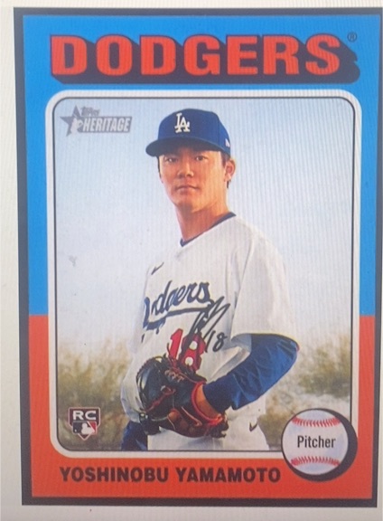2024 Topps Heritage High Number #553 Yoshinobu Yamamoto — front