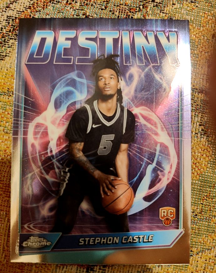 2024-25 Topps Chrome #D-3 Stephon Castle Destiny — front