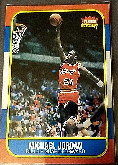 1986 Fleer #23 Michael Jordan — front