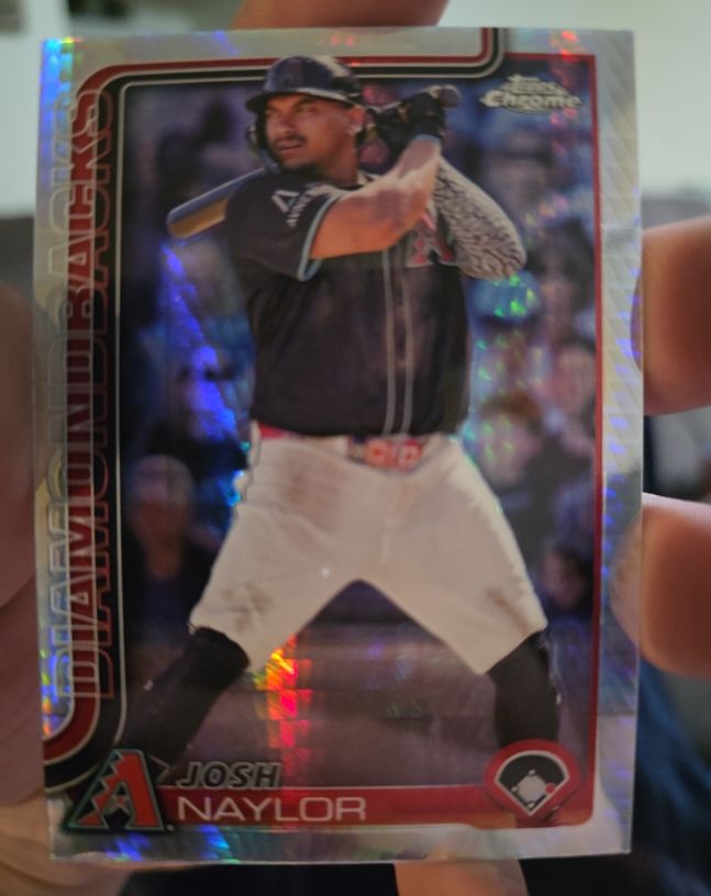 2025 Topps Chrome #15 Josh Naylor — front