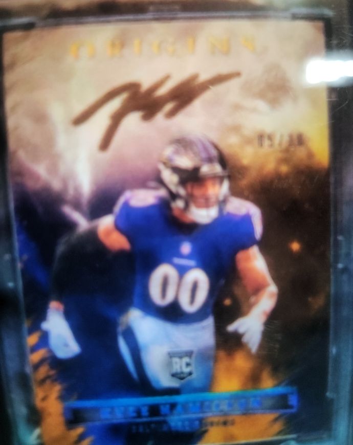 2022 Panini Origins #RAU-KHA Kyle Hamilton Rookie On-Card Autograph — front