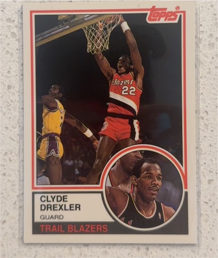 1992-93 Topps Archives #33 Clyde Drexler Portland Trail Blazers — front