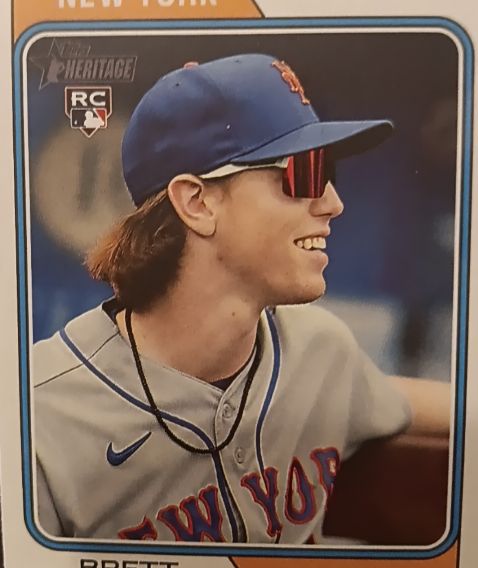 2023 Topps Heritage #265 Brett Baty Rookie — front