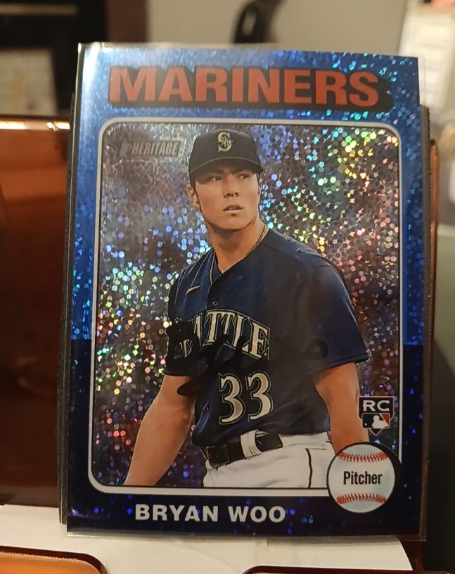 2024 Topps Heritage #245 Bryan Woo — front