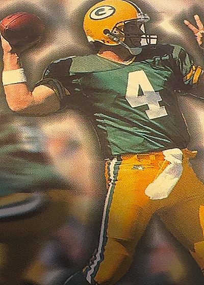 1996 Fleer SkyBox Football #F1 Brett Favre — front
