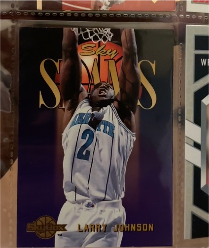 1994 SkyBox Sky Slams #306 Larry Johnson — front