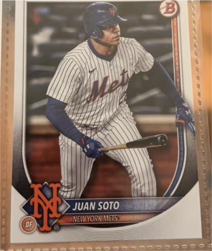 2025 Bowman #22 Juan Soto — front