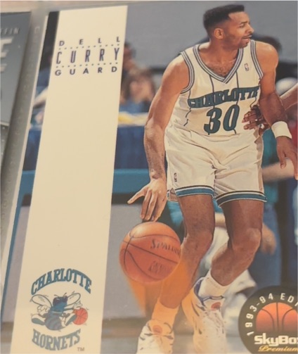 1993-94 SkyBox Premium #37 Dell Curry — front